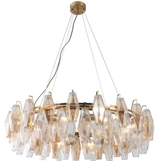 „Contemporary Villa Glass Chandelier“ pristatymas