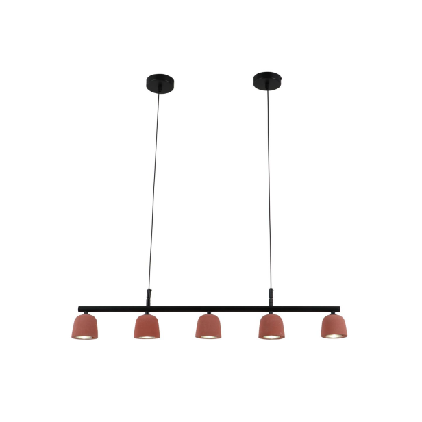„Vulcan“ raudonas minimalistinis cemento pakabukas
