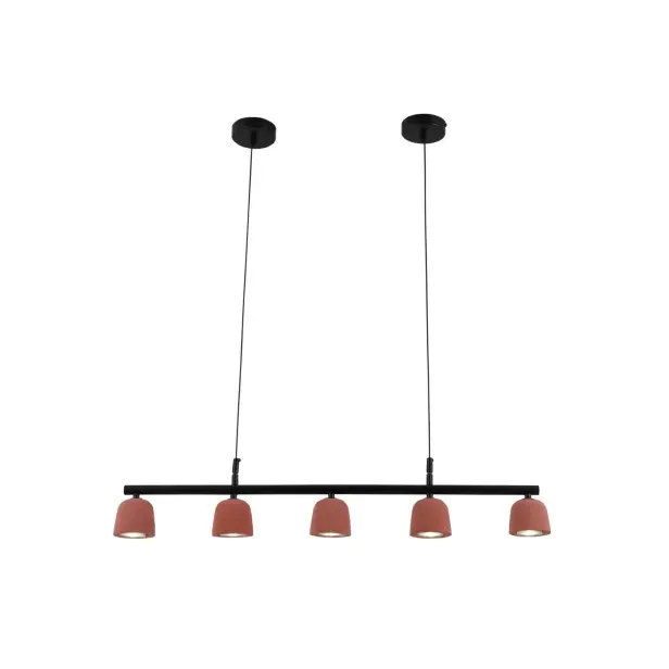 „Vulcan“ raudonas minimalistinis cemento pakabukas